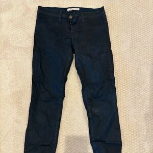 J Brand Dark Blue Coated Skinny Jeans